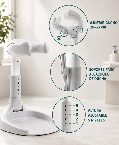 Soporte de baño anticaída para bebé